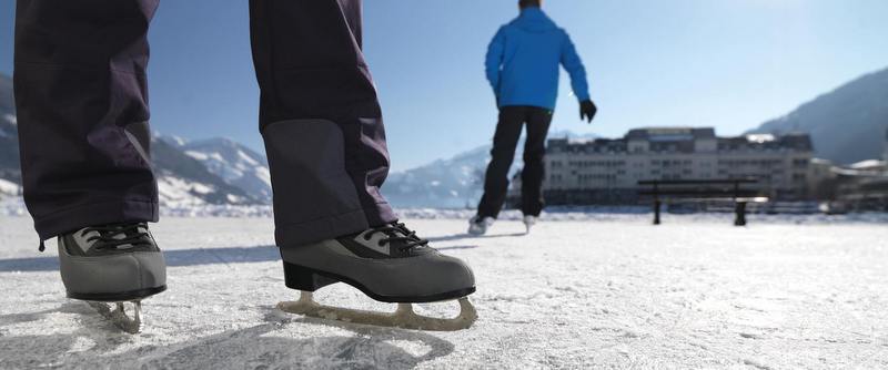 Eislaufen am Zeller See